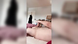 Edging out 4 meaty strenuous pop-shots back to back