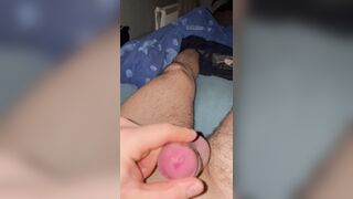 I jerk my meaty salami at night