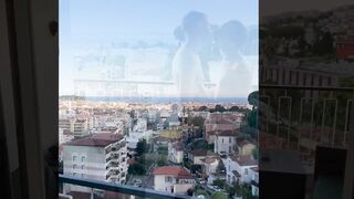 Humping youngster ESTEBAN_BLK with glance of City UBER-CUTE on balcony By Maxence Angel