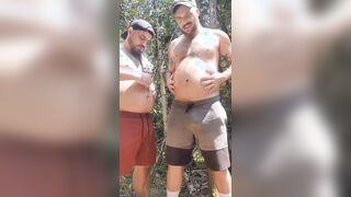 Another risky wank in outdoors in off road thicket