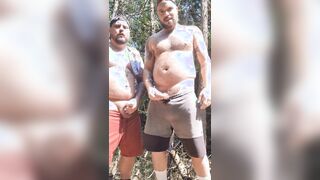 Another risky wank in outdoors in off road thicket