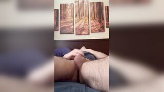 Nutting with my bum out and prepared