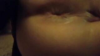 newly smoothly-shaven a-hole - bulls eye blinking!