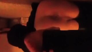 newly smoothly-shaven a-hole - bulls eye blinking!