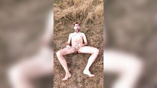 Super-steamy Dude Guzzle his Urinate in Public - Total bare
