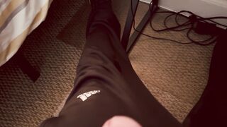 Masturbating in sweats