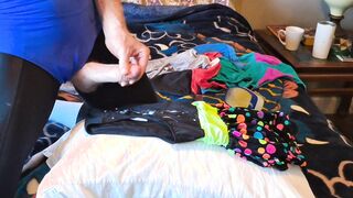 Trans bathing suit drag and spunk sesh