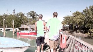 GAYWIRE - Lee Paines Outdoor Fuck-fest With Jake Forest Turns Into A Insatiable Public Fellatio At The Docks