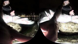 VR Teaser- Fap Jacking by the River at Night & Lamplight Popshot - Utter on my OF
