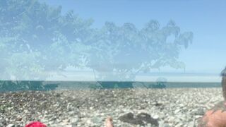 Public dt and orgy on a crowded beach. PART 1