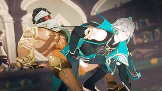 NPC drills Alhaitham Stiff - Genshin Influence