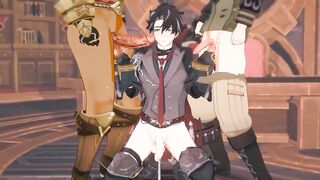 wriothesley sucky-sucky romp - genshin influence