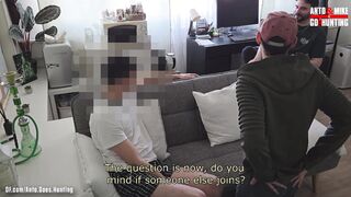 Caught Mike Inhaling the Farmer Then the Lad Delivery Stud Joined for a four-way