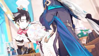 genshin influence - wriothesley x neuvillette