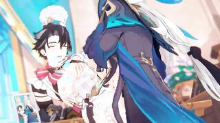 genshin influence - wriothesley x neuvillette