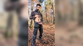 Peed in Woods and get stiff