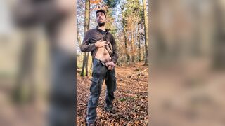 Peed in Woods and get stiff