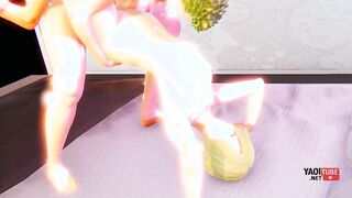 One Chunk Yaoi Zoro poking Sanji