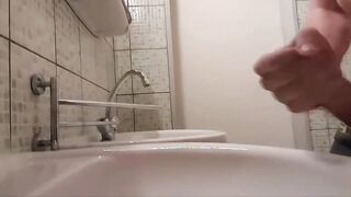 Jizzing in public douche