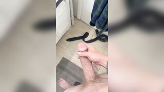 Stoking my pipe until I jizm!