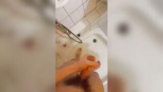 Got super-naughty during douche, and came a plenty of