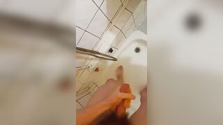 Got super-naughty during douche, and came a plenty of