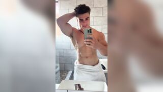 towel fell, need a bottom to pick it up