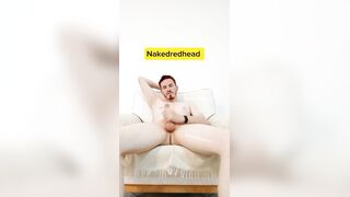 Sandy-haired bare solo