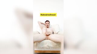 Sandy-haired bare solo