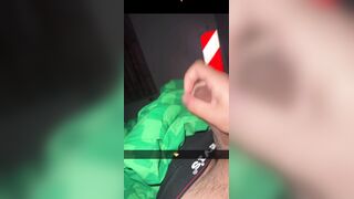 teenage is shooting his explosion on levis boxer