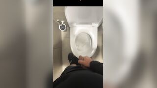 stud is jizzing at the office