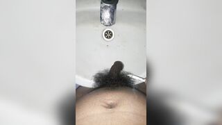 I burned the hair on my manhood with a ciggie