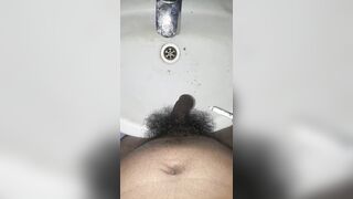 I burned the hair on my manhood with a ciggie