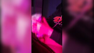 Femboy using a flashlight