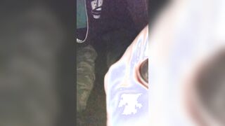 CUB1ZOR: TAKING A UBER-CUTE PROMPT PEE OUTSIDE AND SHOWCASING MY BOOTY