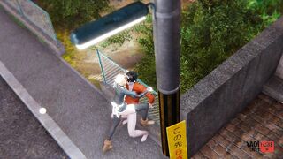 Yaoi - Fabulous Cat Maid Femboy is plumbed in public