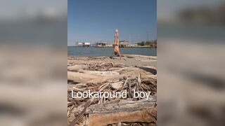 Handstand on the beach