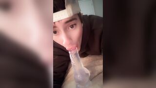 Step-Cousin Practising For Thanksgiving