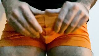 Semi mild dick lingerie swelling taunting