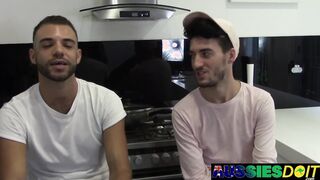 Super-naughty Aussies Xavier And Lewis Satiate Each Others Hard-ons