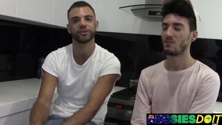 Super-naughty Aussies Xavier And Lewis Satiate Each Others Hard-ons