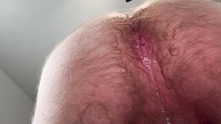 Jizm Cascading from fur covered cubs booty #1