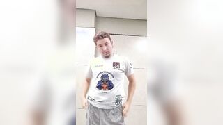 I got bare in the douche waiting for someone to have intercourse with me and I nearly got a dick.