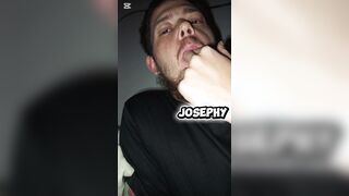 Teenage beardy guy impatient for a gigantic cock