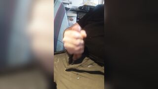 Shooting a geyser at work