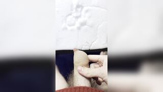 I jism with my uncircumcised trunk in the snow