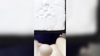 I jism with my uncircumcised trunk in the snow