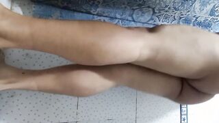 Lush femboy with a meaty bum milking unceasing until she spunks while fumbling her sphincter