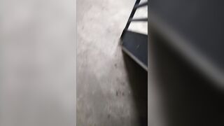 Puppy Man Can’t Hold It & Urinates Himself Outside the Shower 4K