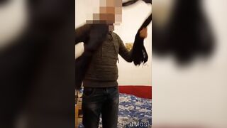 Bigporcellino comes home and unclothes